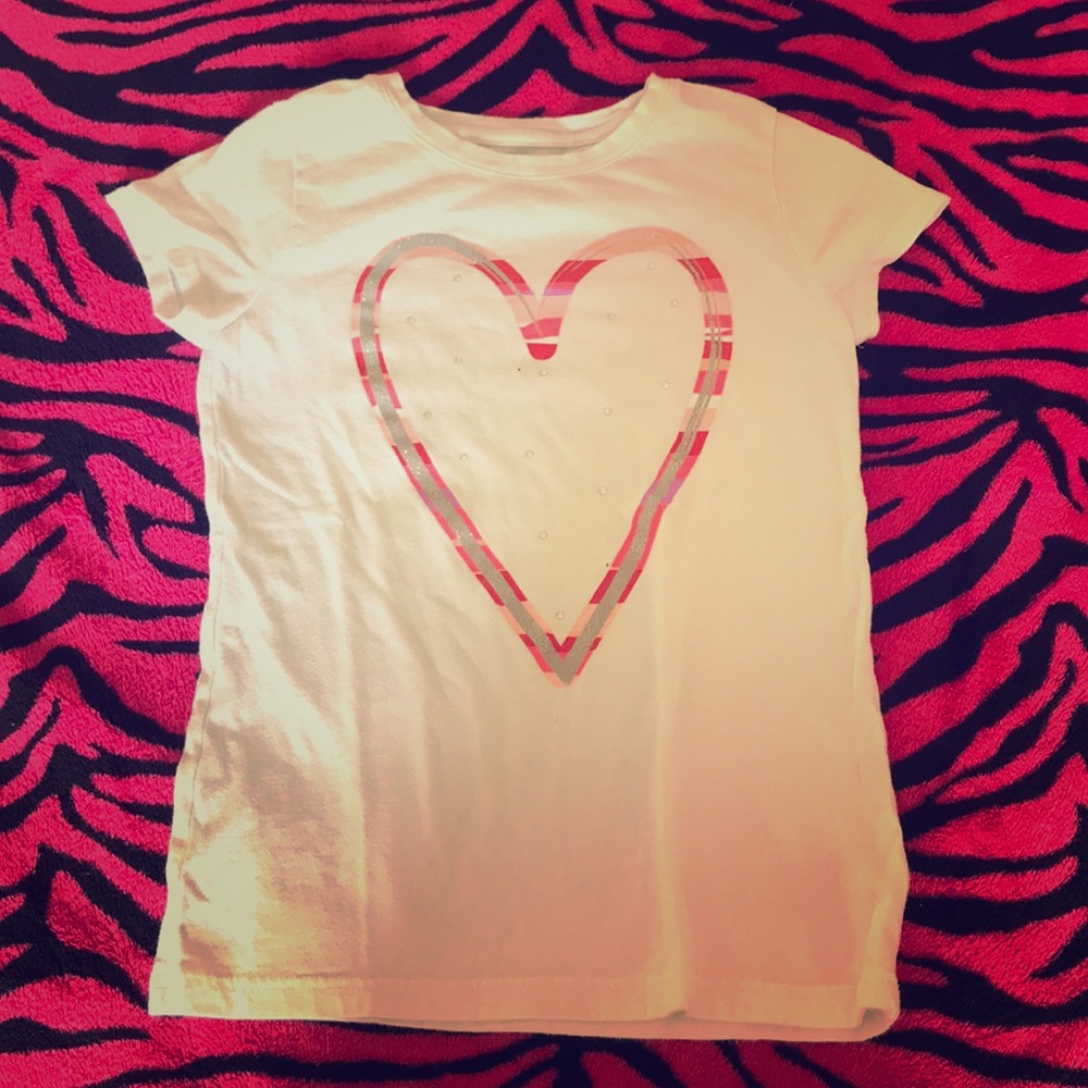 White Shirt with Heart